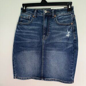 NWT AE 00 mom skirt stretch 17in length